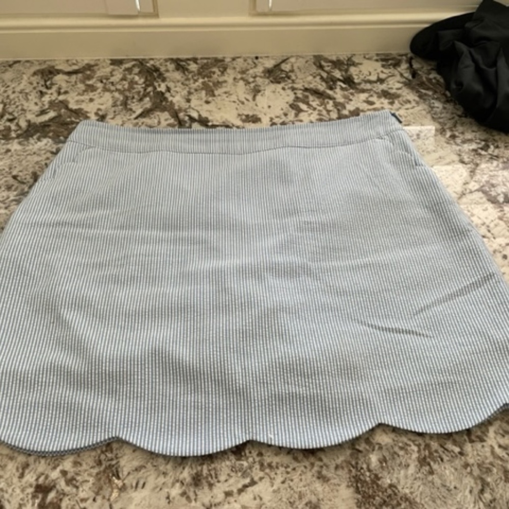 Seersucker Skort